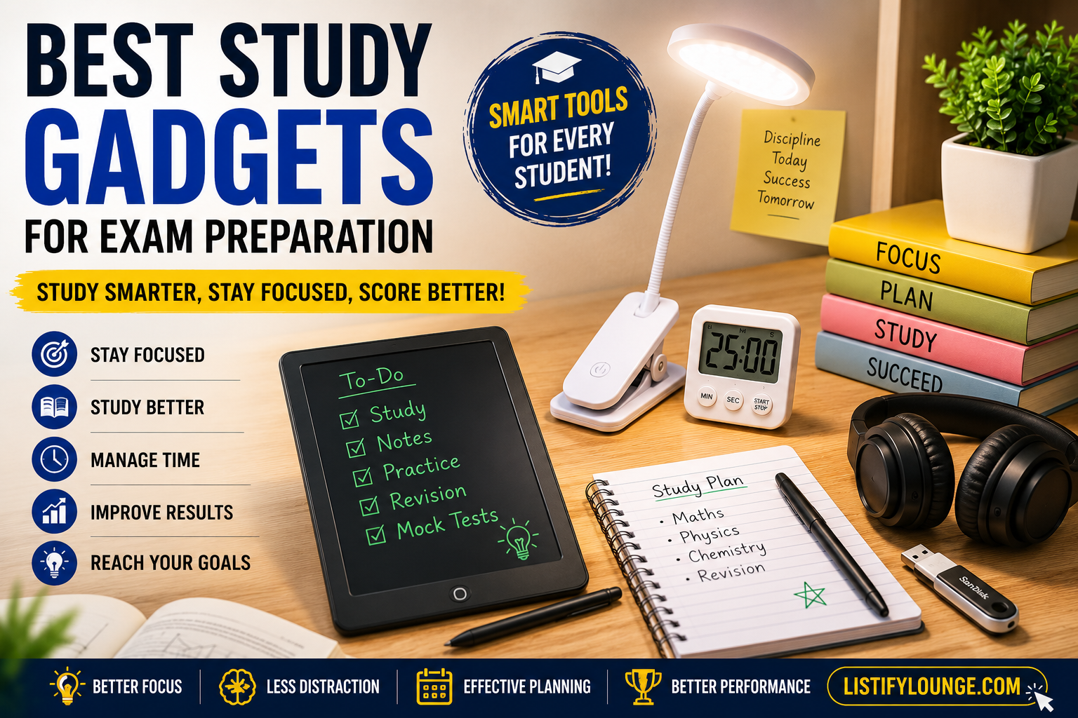 best study gadgets for exam preparation