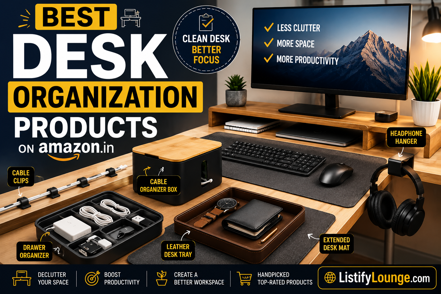 Best Desk Organization Products on Amazon